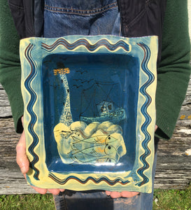 Rectangular Skerryvore Lighthouse Plate